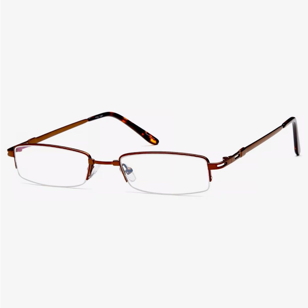 FLEXON Men Flexure FX 32 Eyeglasses Frames Case. Brown. NWT